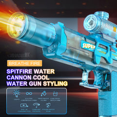 Electric Water Gun with Light | High-Pressure, High-Speed Outdoor