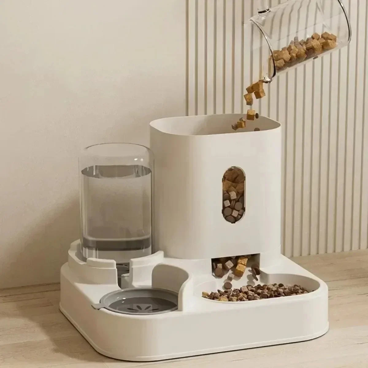 Automatic Pet Feeder & Water Fountain | Large Dog Cat Food Dispenser