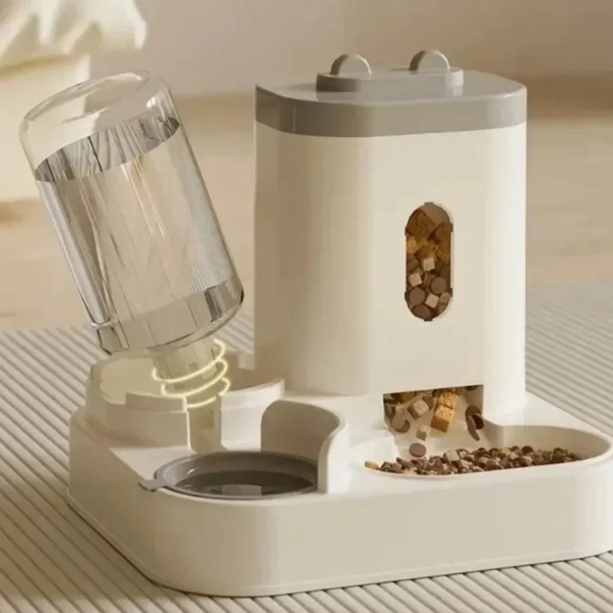 Automatic Pet Feeder & Water Fountain | Large Dog Cat Food Dispenser