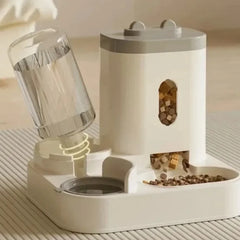 Automatic Pet Feeder & Water Fountain | Large Dog Cat Food Dispenser