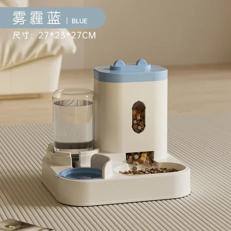 Automatic Pet Feeder & Water Fountain | Large Dog Cat Food Dispenser