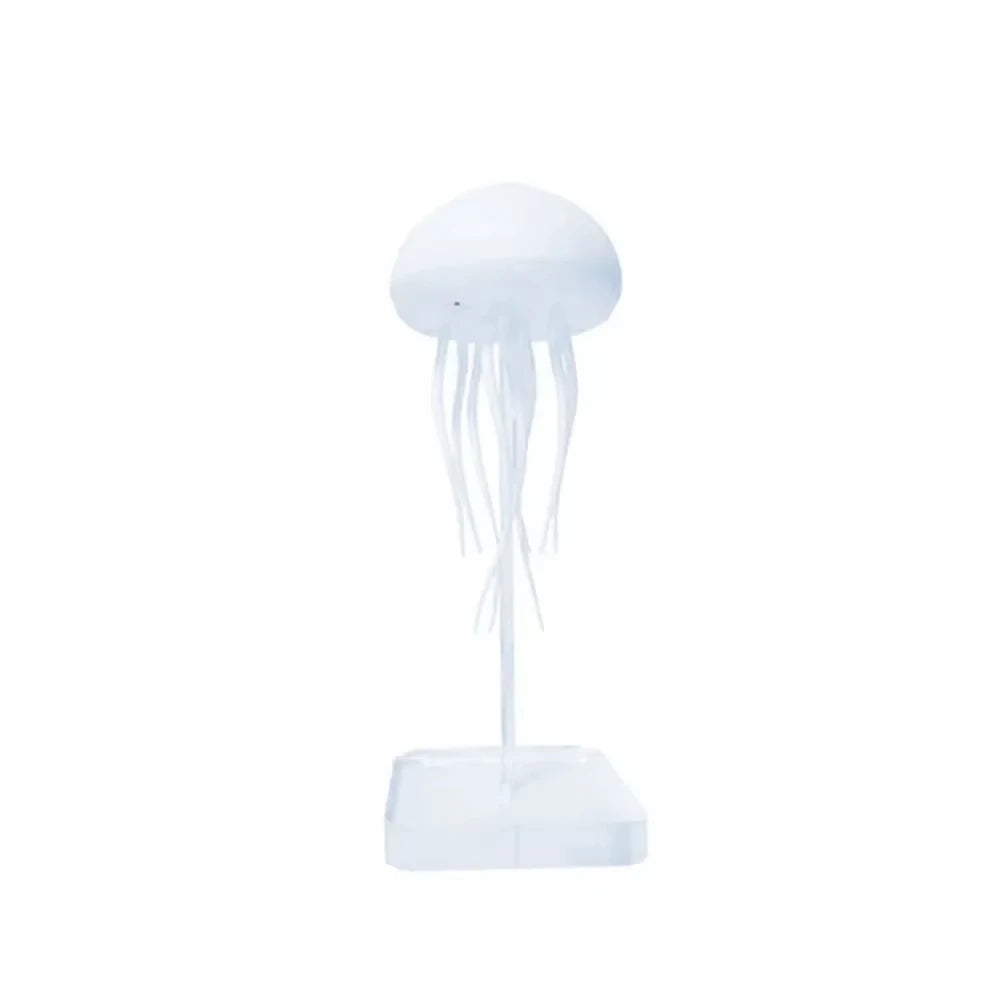 Jellyfish Cartoon LED Night Light Voice Control Gradient Cute Rotating Jellyfish Hanging Bedside Lamp RGB Table Lamps Room Decor