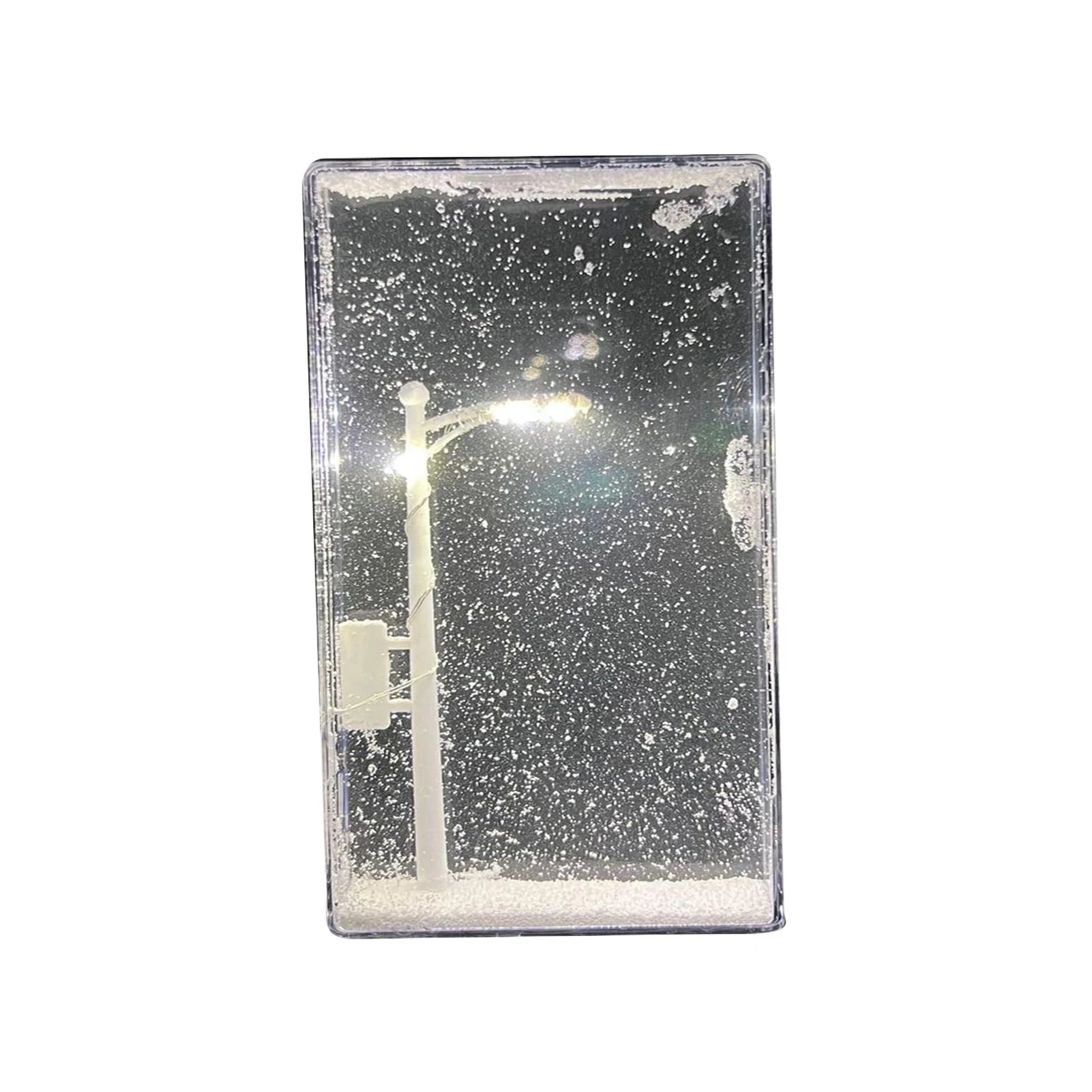 Snow Scene Night Light Desk Light Christmas Crafts Snowy Night Lamp Desktop Decor Arts And Crafts Night Street Lamps for Girls