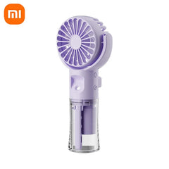 Xiaomi Mini Handheld Humidifier Fan Portable Misting Fan USB Rechargeable Battery Water Spray Handheld Fan with Humidifier