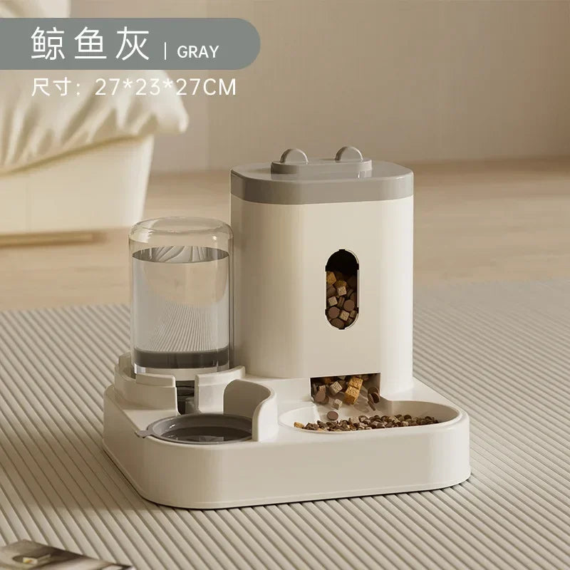 Automatic Pet Feeder & Water Fountain | Large Dog Cat Food Dispenser