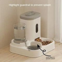 Automatic Pet Feeder & Water Fountain | Large Dog Cat Food Dispenser