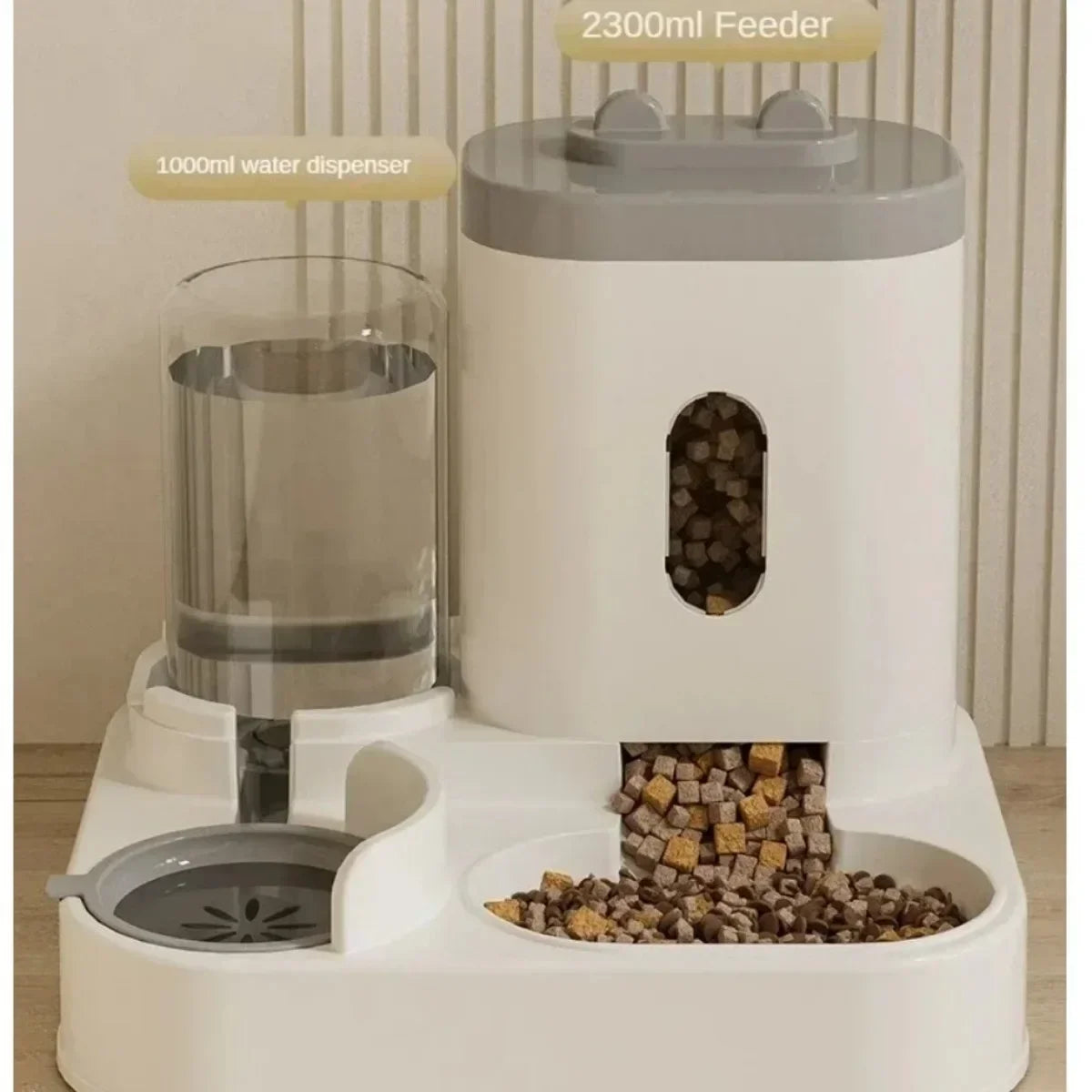 Automatic Pet Feeder & Water Fountain | Large Dog Cat Food Dispenser
