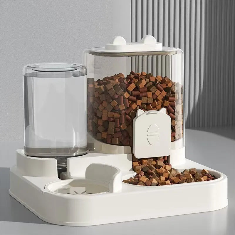 Automatic Pet Feeder & Water Fountain | Large Dog Cat Food Dispenser